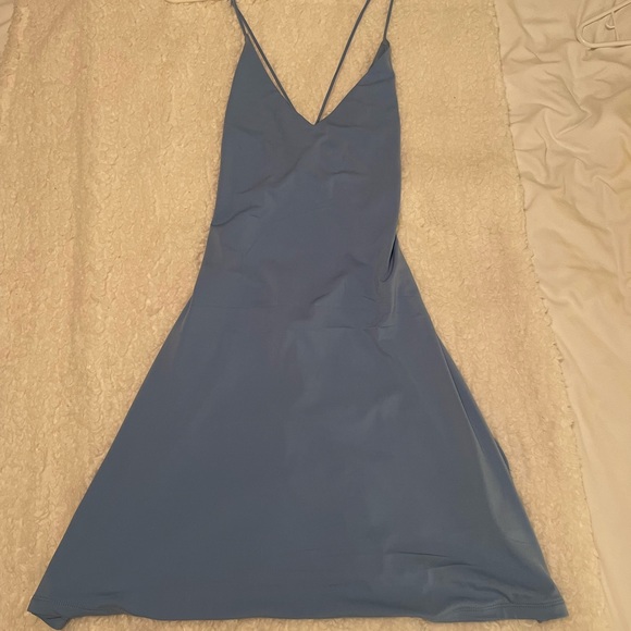 Baby Blue Workout Dress - Picture 2 of 2